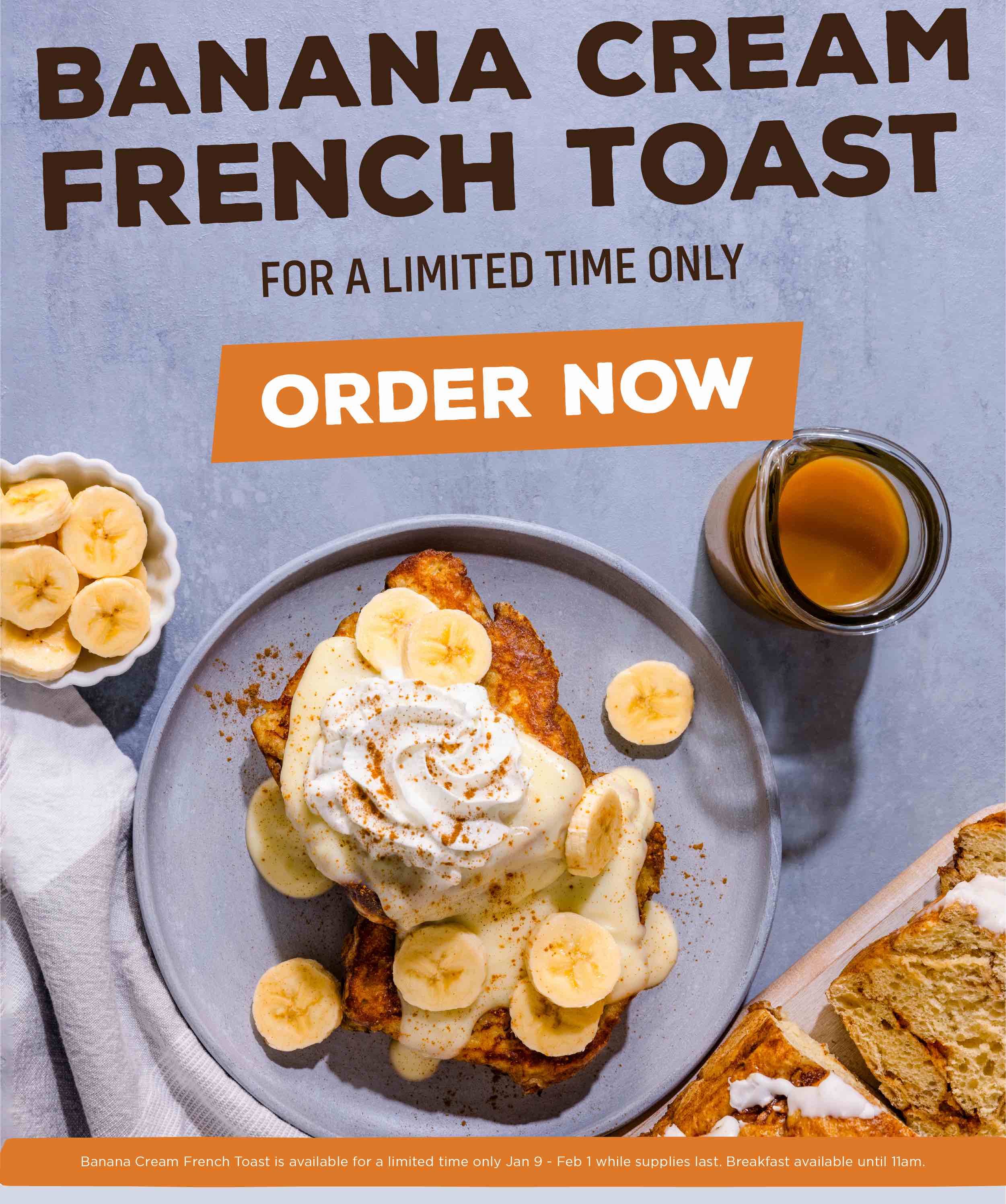 IT'S HERE Banana Cream French Toast Kneaders Bakery & Cafe